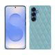 Funda de piel Samsung Galaxy S25 - Bleu ciel - Couture ( Nappa - Pantone #abcae9 ) 