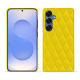 硬质真皮保护套 Samsung Galaxy S25 - Jaune fluo - Couture ( Pantone #c9ff57 ) 