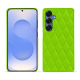 가죽 커버 Samsung Galaxy S25 - Vert fluo - Couture ( Pantone #00ab5f ) 