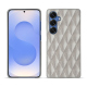Samsung Galaxy S25 leather cover - Platinium - Couture ( Pantone 877C ) 
