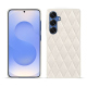 Funda de piel Samsung Galaxy S25 - Blanc escumo - Couture ( Pantone #D6D6D1 )