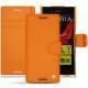 Housse cuir Sony Xperia XZ - Orange ( Nappa - Pantone 1495U ) 