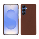 Coque cuir Samsung Galaxy S25 - Marron délicat ( Pantone #95614d) 
