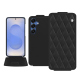 硬质真皮保护套 Samsung Galaxy S25 - Noir - Couture ( Nappa - Black ) 