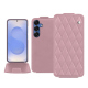 Samsung Galaxy S25 leather case - Rose - Couture ( Nappa - Pantone #efbae1 ) 