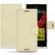 Funda de piel Sony Xperia XZ  - Ivoire ( Sleek P C12 - White ) 