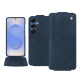 Samsung Galaxy S25 leather case - Jean vintage ( Pantone #2f414f  ) 