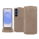 Samsung Galaxy S25 leather case - Taupe vintage ( Pantone #bda790 ) 