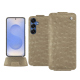 Funda de piel Samsung Galaxy S25 - Autruche desert ( Pantone #A39382 ) 