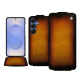 Funda de piel Samsung Galaxy S25 - Fauve Patine