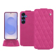 Samsung Galaxy S25 leather case - Rose BB - Couture ( Pantone #DB599F )