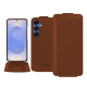 レザーケース Samsung Galaxy S25 - Marron PU ( Pantone #8B4720 )