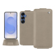 Samsung Galaxy S25 leather case - Beige Veggie ( Pantone #dab9a1 ) 