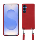 Samsung Galaxy S25 shell with shoulder strap - Rouge troupelenc ( Pantone #AB191A )