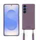 Capa Samsung Galaxy S25 com alça para o ombro - Lilas PU ( Pantone #b9a3e3 )