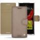 Custodia in pelle SSony Xperia XZ - Taupe vintage ( Pantone 7530C ) 