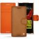 Capa em pele Sony Xperia XZ - Mandarine vintage ( Pantone 165C ) 