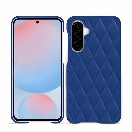 Custodia Premium per Samsung Galaxy A56 - Noreve Saint-TropezBleu océan - Couture ( Nappa - Pantone #15458a) 