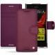 Funda de piel Sony Xperia XZ  - Prune vintage ( Pantone 512C ) 