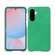 Samsung Galaxy A56 leather cover - Menthe vintage ( Pantone #37b375 ) 