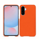 Coque cuir Samsung Galaxy A56 - Orange fluo ( Pantone #ff5406 ) 