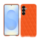 Capa em pele Samsung Galaxy A56 - Orange fluo - Couture ( Pantone #ff5406 ) 