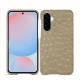 Custodia in pelle Samsung Galaxy A56 - Autruche desert ( Pantone #A39382 ) 