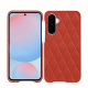 レザーケース Samsung Galaxy A56 - Arange clouquié - Couture ( Pantone #D33108 )