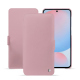 Housse cuir Samsung Galaxy A56 - Rose ( Nappa - Pantone #efbae1 ) 