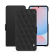 Housse cuir Samsung Galaxy A56 - Noir - Couture ( Nappa - Black ) 