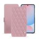 レザーケース Samsung Galaxy A56 - Rose - Couture ( Nappa - Pantone #efbae1 ) 