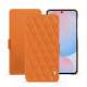 Funda de piel Samsung Galaxy A56 - Orange - Couture ( Nappa - Pantone #ff9351 ) 