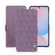 レザーケース Samsung Galaxy A56 - Lilas - Couture ( Nappa - Pantone #b9a3e3 ) 