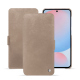 Housse cuir Samsung Galaxy A56 - Taupe vintage ( Pantone #bda790 ) 