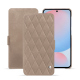 Funda de piel Samsung Galaxy A56 - Taupe vintage - Couture ( Pantone #591d16 ) 