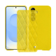 Custodia in pelle Samsung Galaxy A56 - Jaune fluo - Couture ( Pantone #c9ff57 ) 