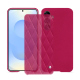Capa em pele Samsung Galaxy A56 - Rose fluo - Couture ( Pantone #ff16b4 ) 