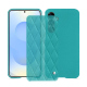 Housse cuir Samsung Galaxy A56 - Bleu fluo - Couture