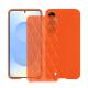 Custodia in pelle Samsung Galaxy A56 - Orange fluo - Couture ( Pantone #ff5406 ) 