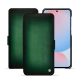 Custodia in pelle Samsung Galaxy A56 - Vert Patine
