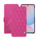 Housse cuir Samsung Galaxy A56 - Rose BB - Couture ( Pantone #DB599F )