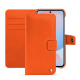 Funda de piel para cartera Samsung Galaxy A56 - Orange fluo ( Pantone #ff5406 ) 