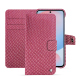 Funda de piel para cartera Samsung Galaxy A56 - Serpent ciclamino ( Pantone #9E4C6E ) 