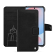Samsung Galaxy A56 leather wallet case - Negre poudro ( Pantone #111212 )