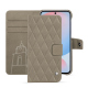 Custodia in pelle Samsung Galaxy A56 - Darboun sabla - Couture ( Pantone #BCB1A1 )