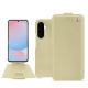 Housse cuir Samsung Galaxy A56 - Beige ( Nappa - Pantone #ceb888 ) 