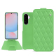 Custodia in pelle Samsung Galaxy A56 - Vert olive - Couture ( Nappa - Pantone #a7c58e ) 