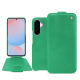 Samsung Galaxy A56 leather case - Menthe vintage ( Pantone #37b375 ) 