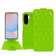 가죽 커버 Samsung Galaxy A56 - Vert fluo - Couture ( Pantone #00ab5f ) 