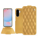 Samsung Galaxy A56 leather case - Or Maïa - Couture ( Pantone 871C ) 